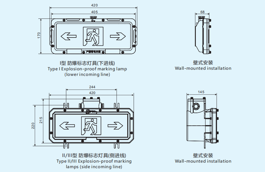 ZY-BZ Emergency Exit Signs
