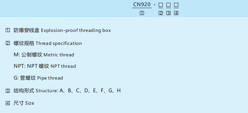 CN920 Explosion-Proof Junction Box
