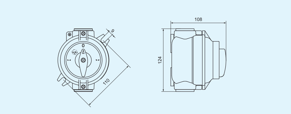 CN300 Explosion-Proof Lighting Switch