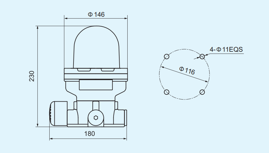 CN193 Explosion-Proof Audible And Visual Alarm Light