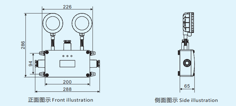 ZY-ZM Emergency Fire Lighting Fixtures