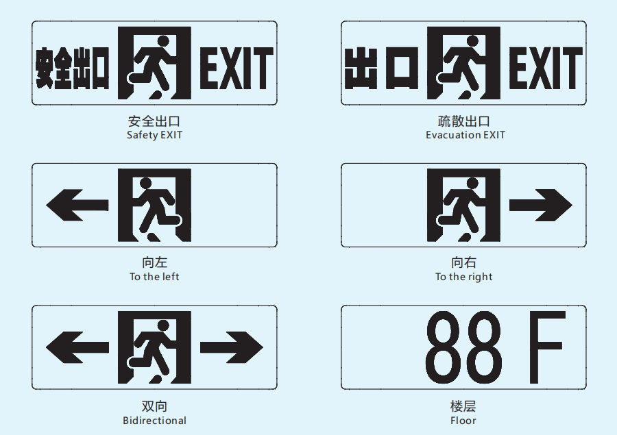 ZY-BZ Emergency Exit Signs